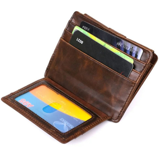 Шкіряний чоловічий гаманець Bexhill bx1014 коричневий