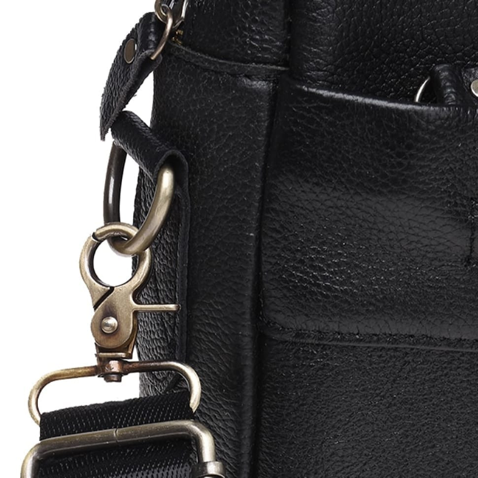 Чоловіча шкіряна сумка Borsa Leather K11118-black