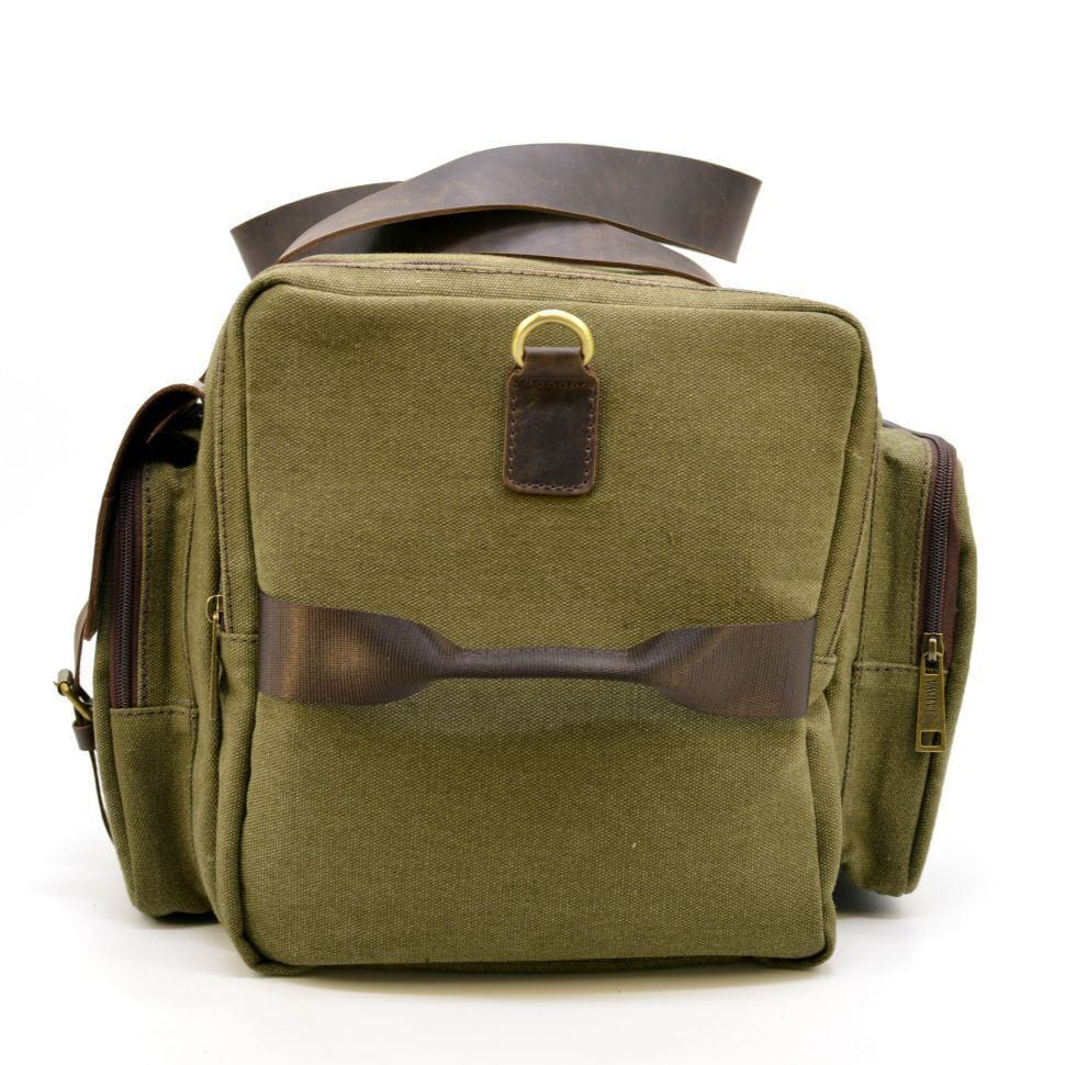 Travel bag made of canvas and horse leather RH-5915-4lx from TARWA