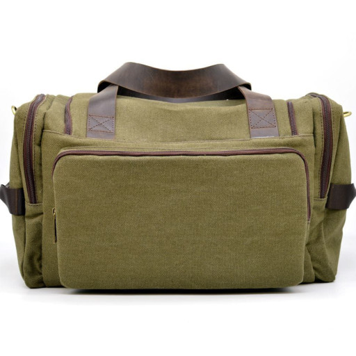 Дорожня сумка з парусини і кінської шкіри RH-5915-4lx бренду TARWA