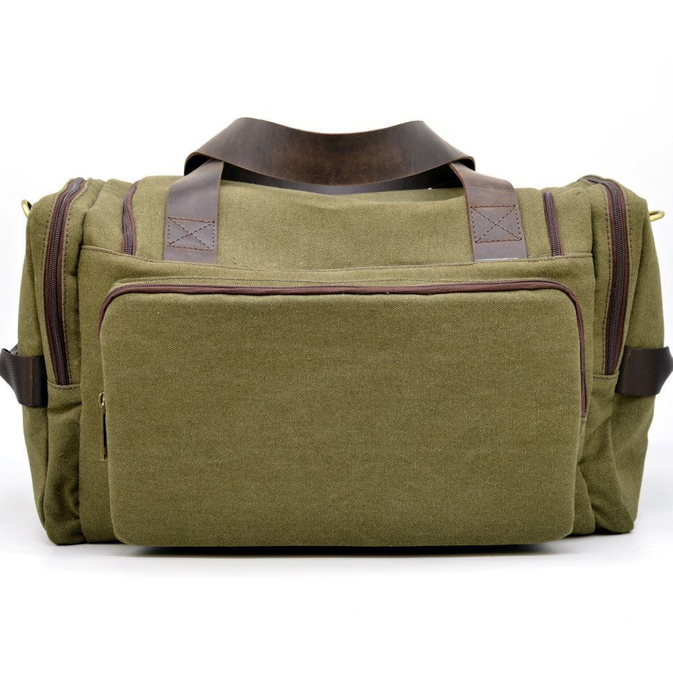 Travel bag made of canvas and horse leather RH-5915-4lx from TARWA