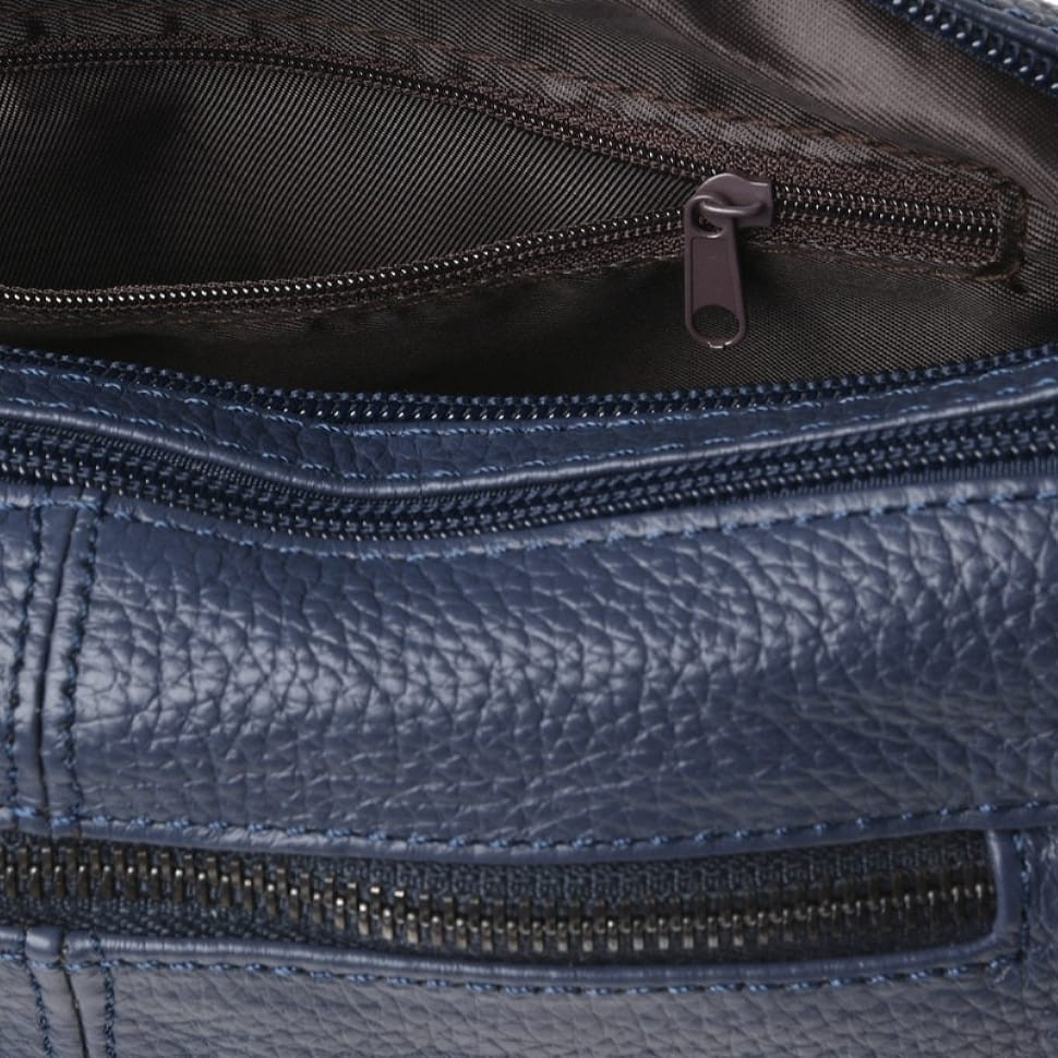 Жіноча шкіряна сумка Keizer K1106-blue