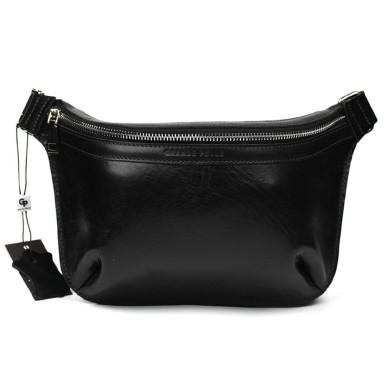Leather belt bag Grande Pelle 743610 black