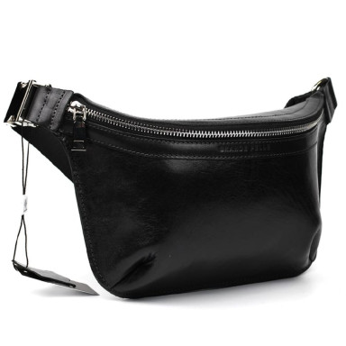 Leather belt bag Grande Pelle 743610 black