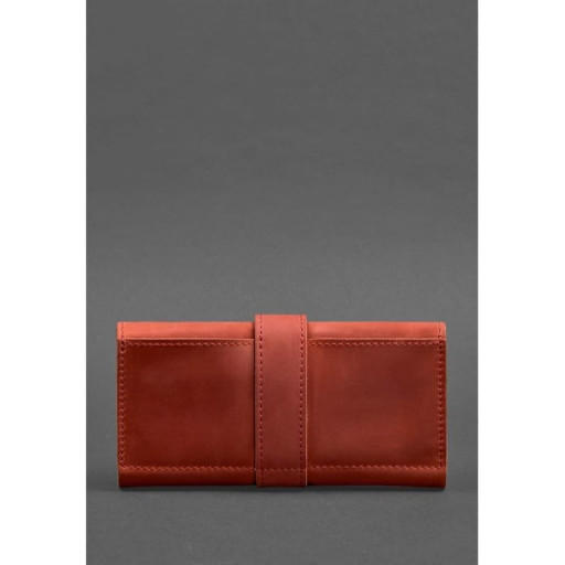 Шкіряне жіноче портмоне 3.0 коралове