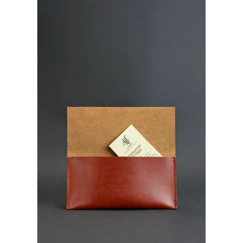 Шкіряний чохол для смартфона світло-коричневий