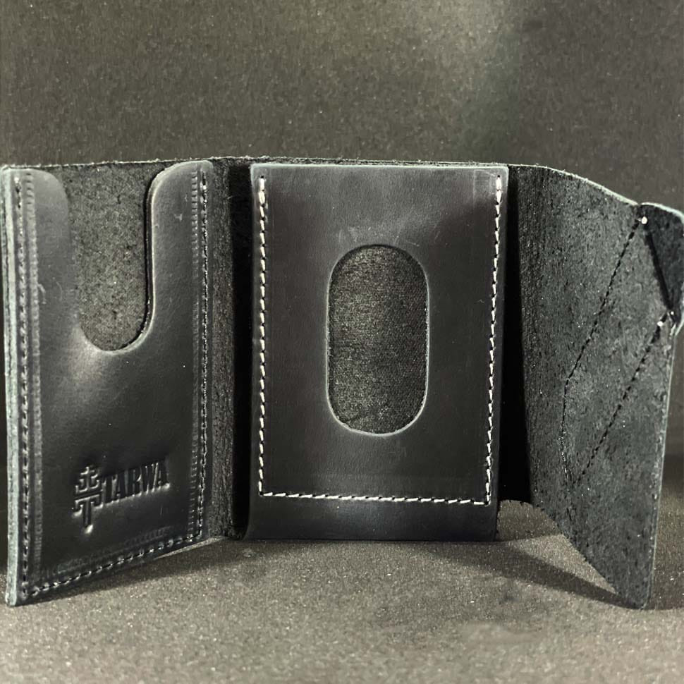 Портмоне купюрник затискач для грошей TARWA RA-2121-4lx з кишенею на блискавці