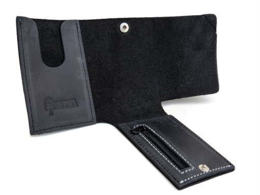 Портмоне купюрник затискач для грошей TARWA RA-2121-4lx з кишенею на блискавці