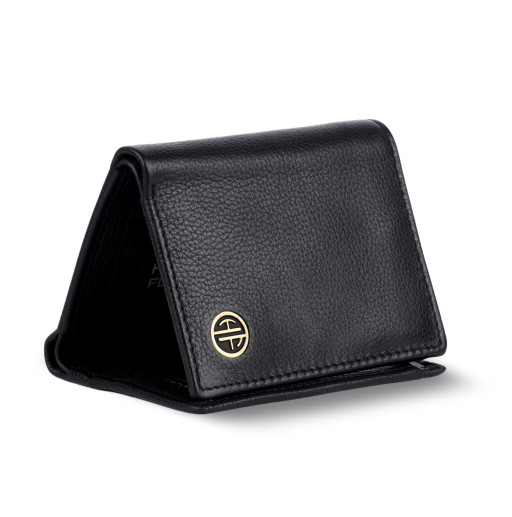 Чоловічий шкіряний гаманець Hammonds Flycatcher HF597 Black (Чорний)