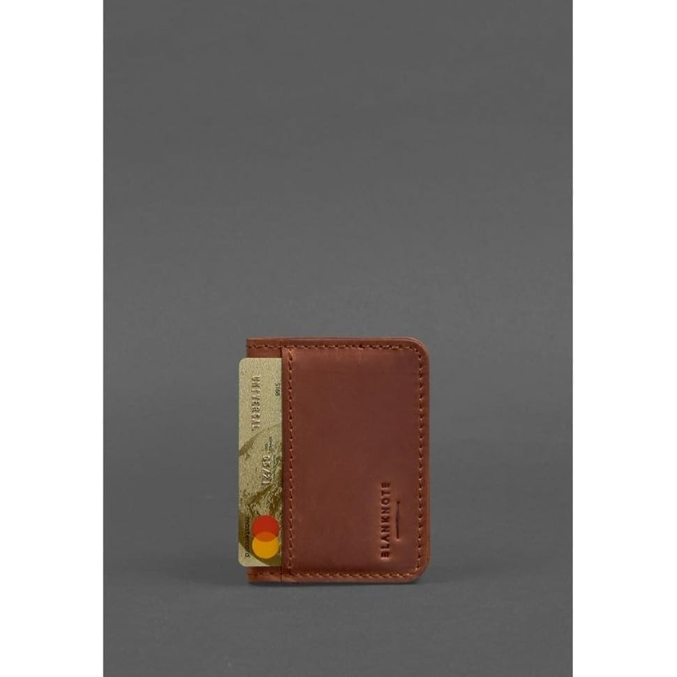 Шкіряна обкладинка для ID-паспорта та водійських прав 4.0 світло-коричнева