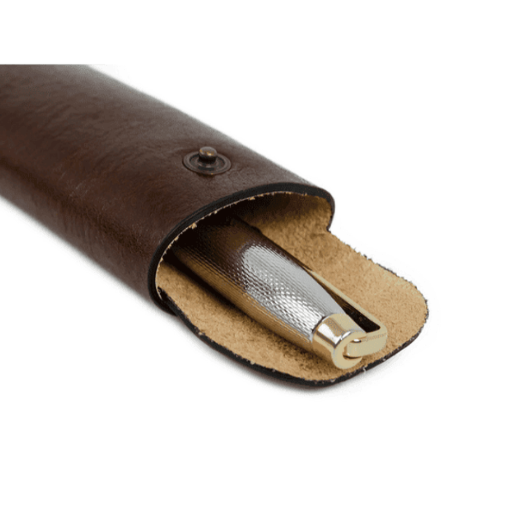 Шкіряний тримач для ручок - Appointment in Samarra - Коричневий колір - Time Resistance 5201001