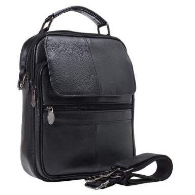 Барсетка м'яка шкіряна BUFFALO BAGS M6037A чорна