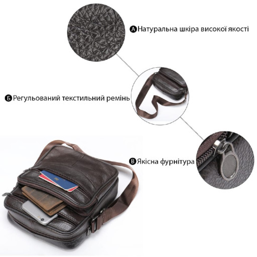 Сумка на пояс нейлон Vintage 20646 Сіра