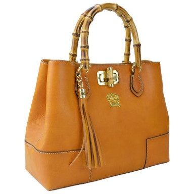 Pratesi BCO291 - Sarteano Shoulder Bag in cow leather Bruce Cognac