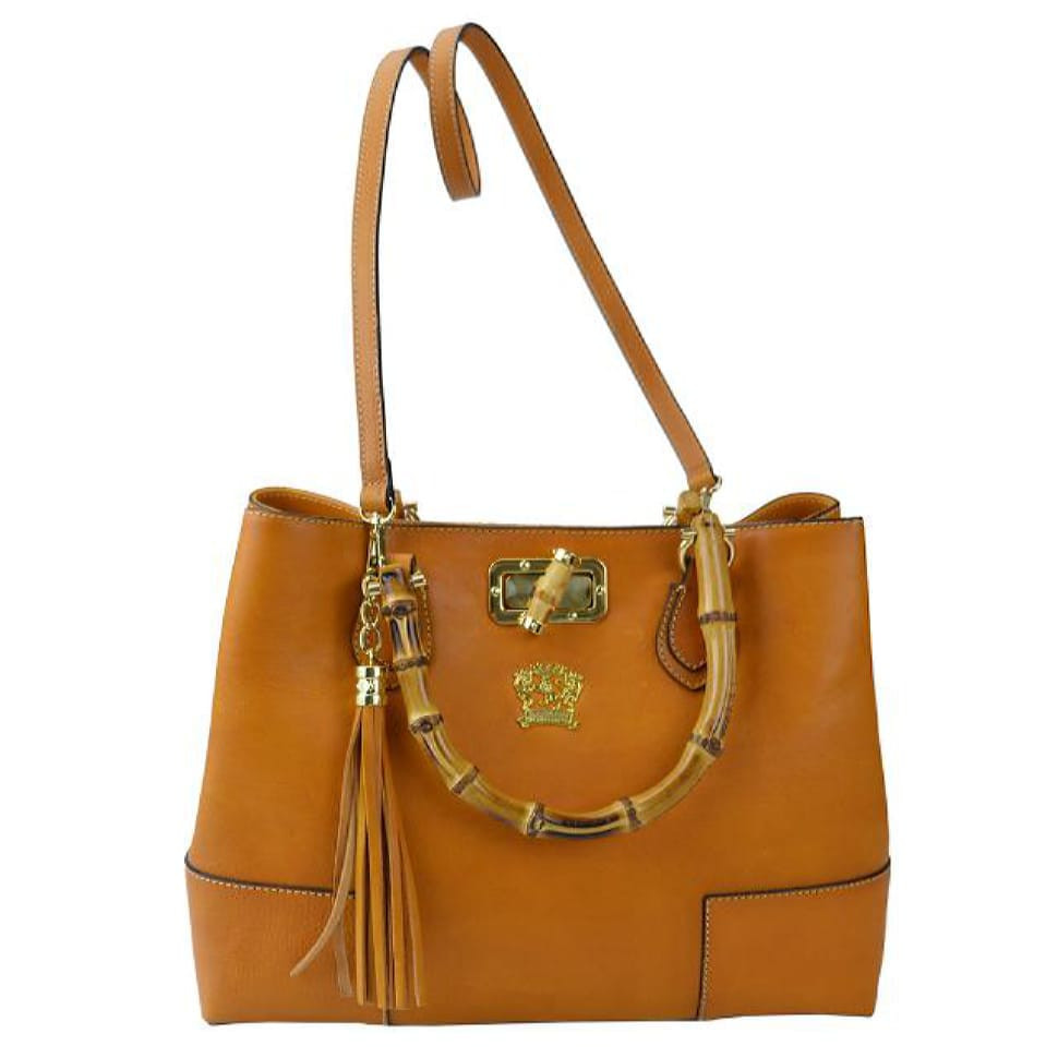 Pratesi BCO291 - Sarteano Shoulder Bag in cow leather Bruce Cognac