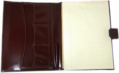 Pratesi RCF023 - Andrea del Sarto R A4 Portfolio in cow leather Radica Coffee