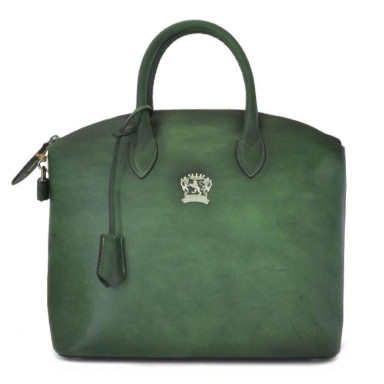Pratesi BEM348 - Versilia Bruce Handbag in cow leather Bruce Emerald