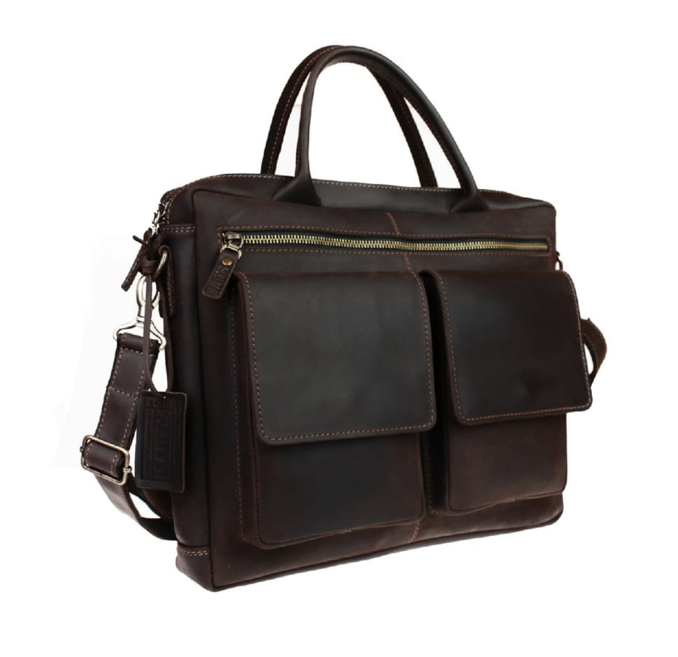 Bag man's for documents large leather A4 SULLIVAN 74213 (48) brown