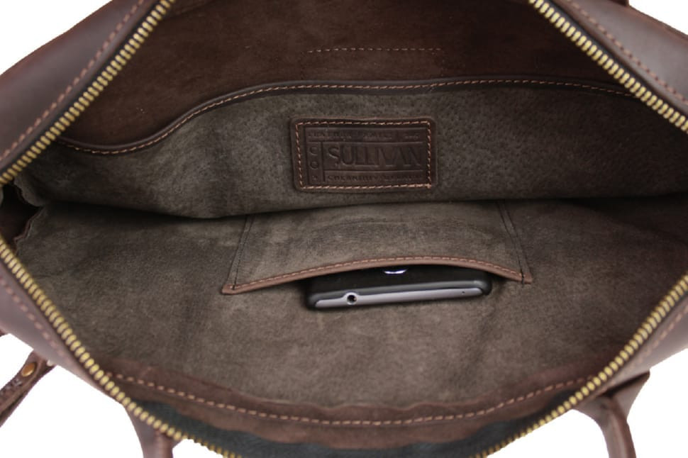 Bag man's for documents large leather A4 SULLIVAN 74213 (48) brown