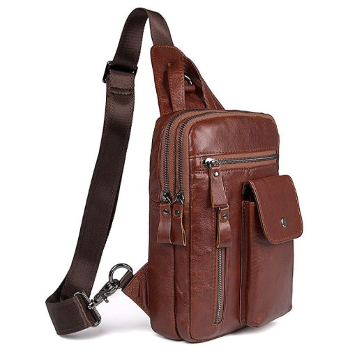 Чоловіча шкіряна сумка через плече John McDee 4006B