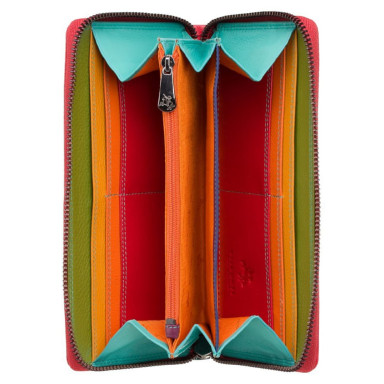 Кошелек женский Visconti SP79 Violet c RFID (Red Multi Spectrum)