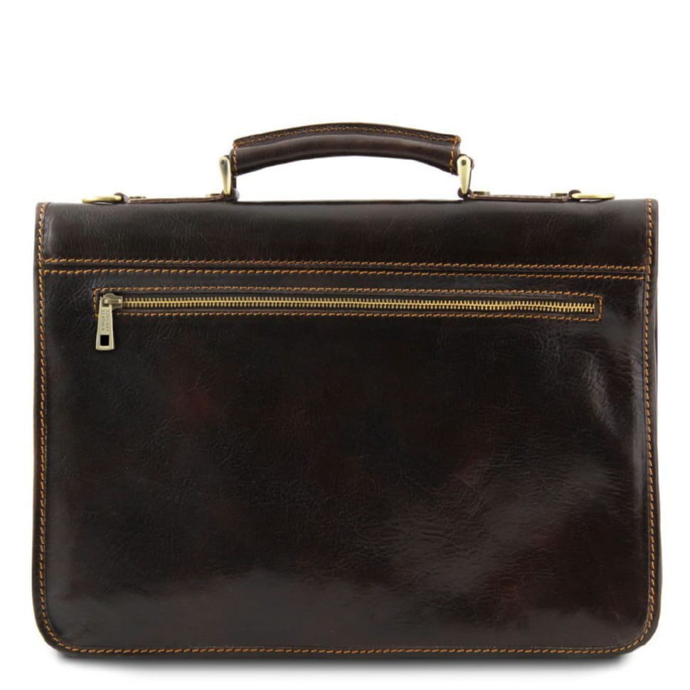 Чоловічий шкіряний портфель на 2 відділення Tuscany Leather TORINO TL10029