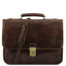 Чоловічий шкіряний портфель на 2 відділення Tuscany Leather TORINO TL10029