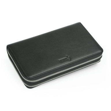 Mens leather clutch bag with two compartments with a loop TARWA GA-6060-4lx RFID 