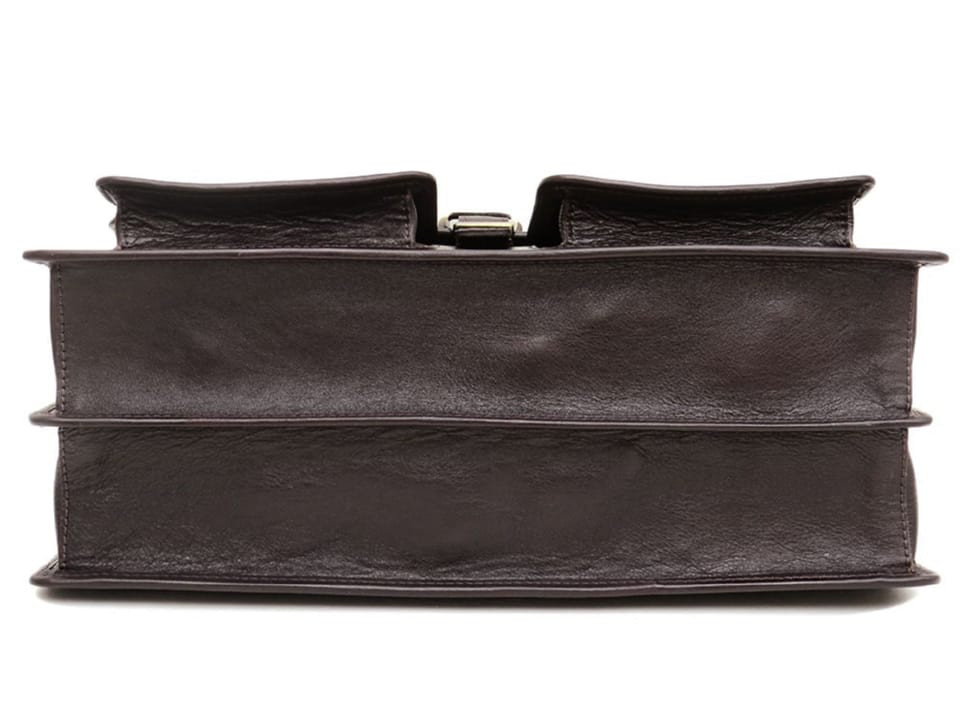 Коричневий чоловічий портфель із гладкої шкіри Newery N7164GC