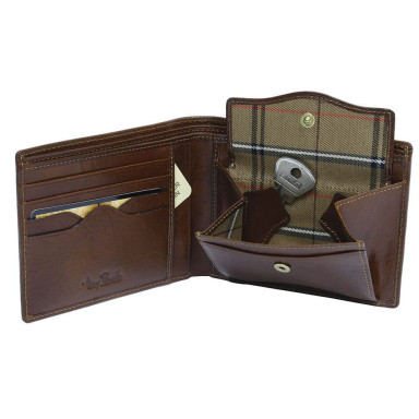 Leather wallet Italico 534 cognac cognac