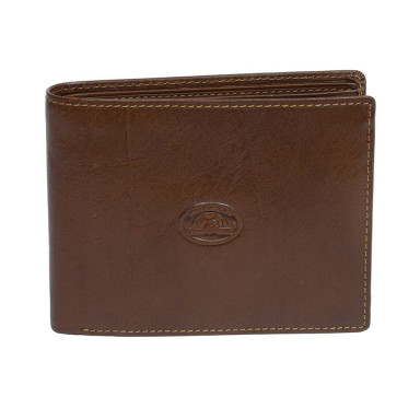 Leather wallet Italico 534 cognac cognac