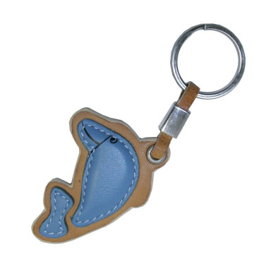 Брелок кожаный Happy key DELFINO 148
