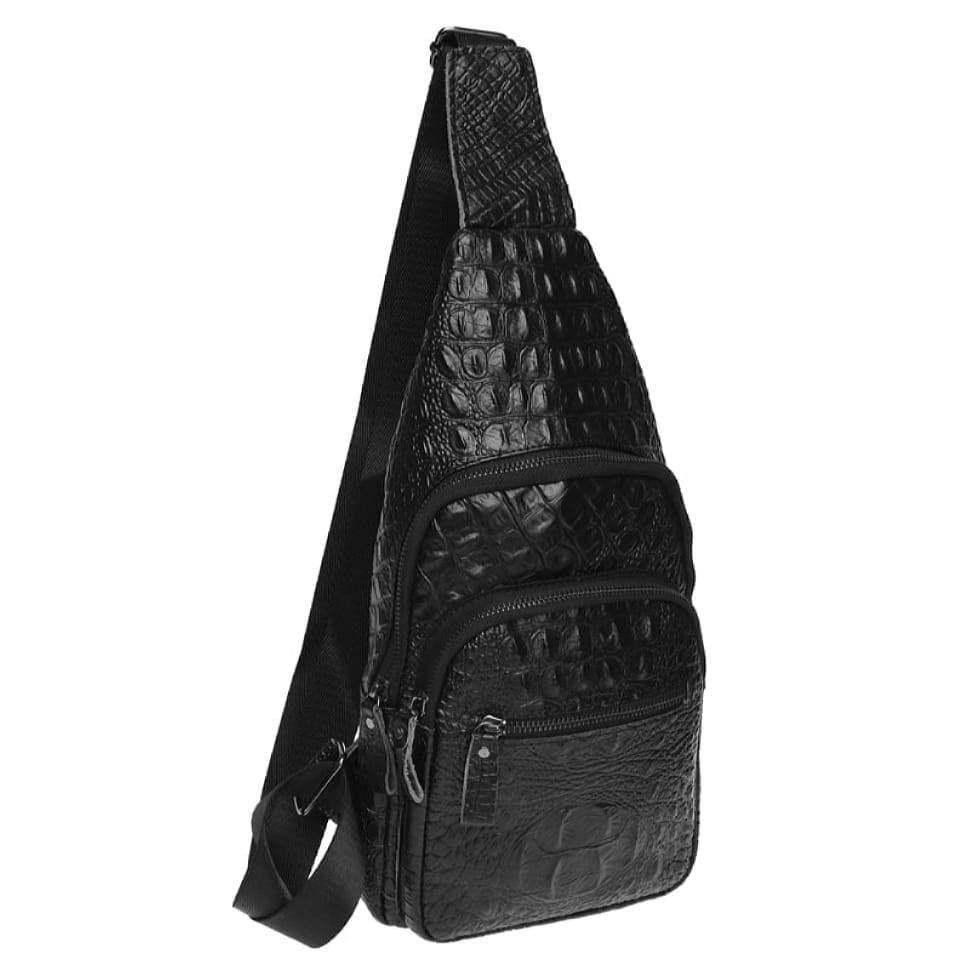 Чоловік шкіряний рюкзак Borsa Leather K13611-black