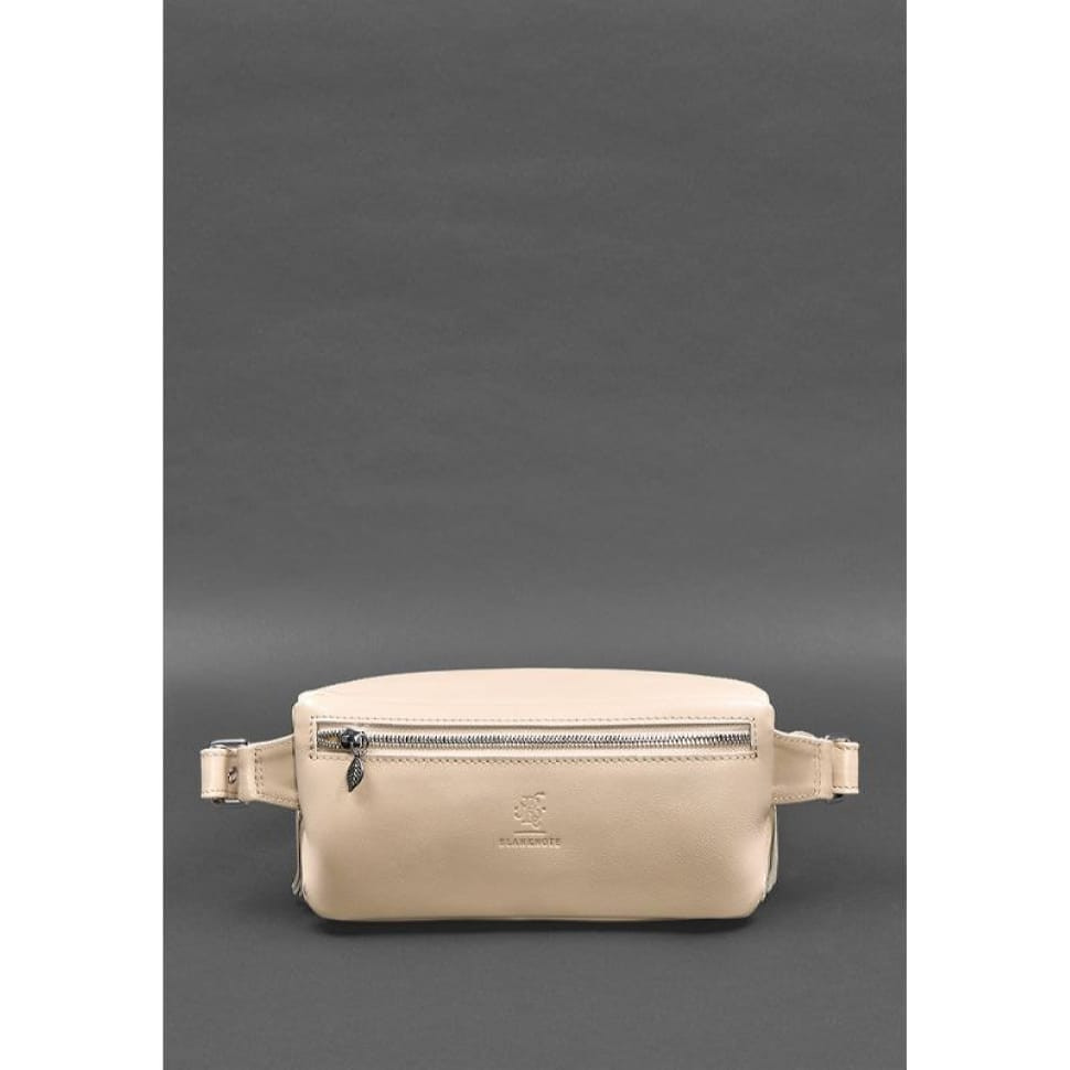 Women's leather belt bag Spirit light beige crust