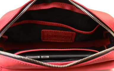 Women's leather small clutch bag SULLIVAN sg41 (26) red