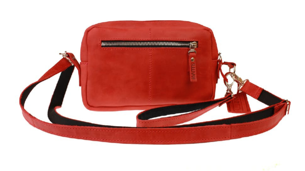 Women's leather small clutch bag SULLIVAN sg41 (26) red