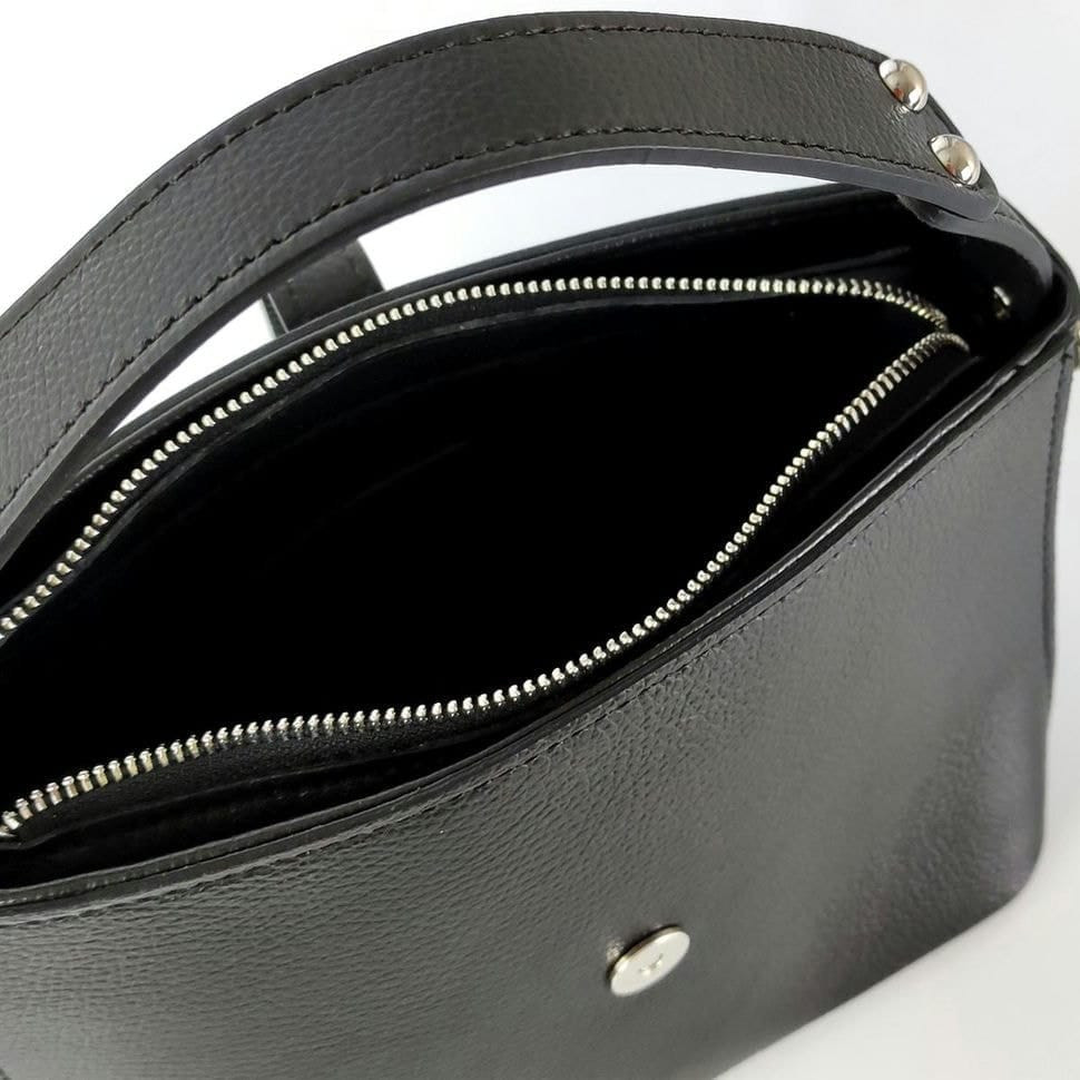 Жіноча чорна шкіряна сумка з ручкою для перенесення Grays F-FL-BB-6123A