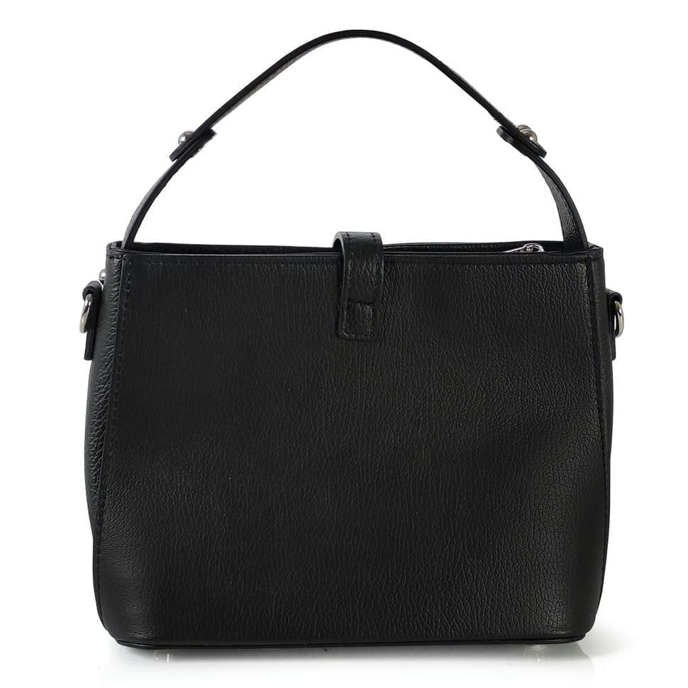 Жіноча чорна шкіряна сумка з ручкою для перенесення Grays F-FL-BB-6123A