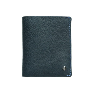 Leather wallet Timone 11071 navy blue