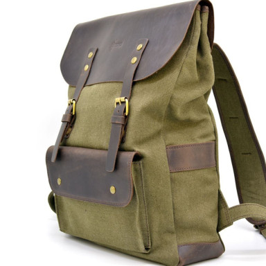 RH-9001-4lx unisex backpack canvas and leather from TARWA
