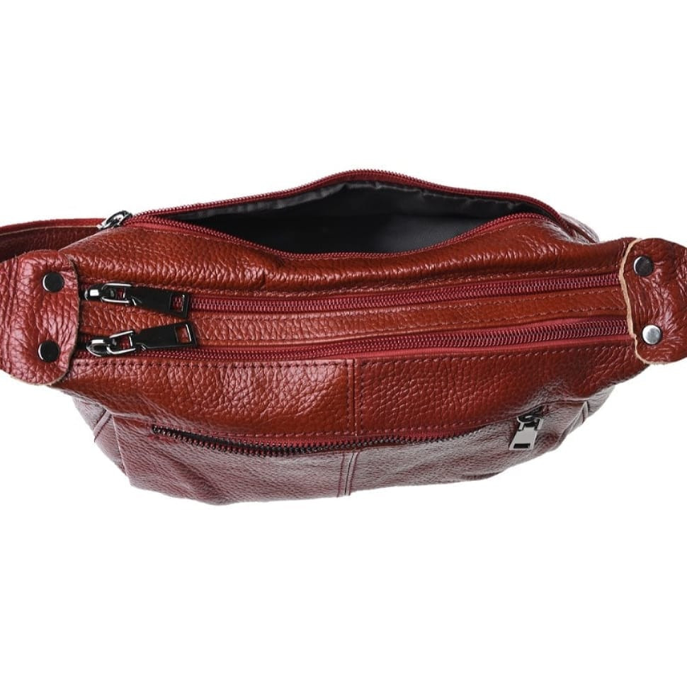 Жіноча шкіряна сумка Keizer K1106-bordo