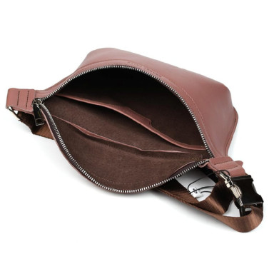 Leather belt bag Grande Pelle 743665 powder