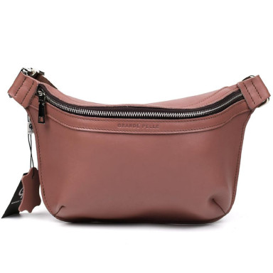 Leather belt bag Grande Pelle 743665 powder
