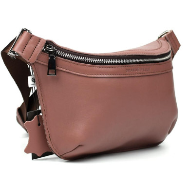 Leather belt bag Grande Pelle 743665 powder