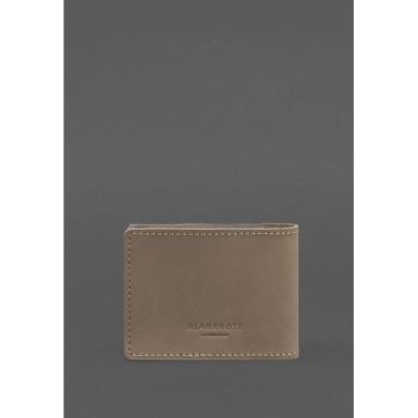 Leather cover for ID card of combat participant (UCD) light beige Crazy Horse