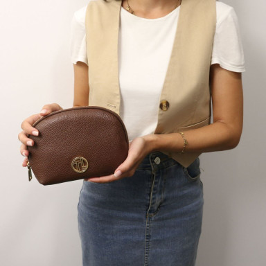 Vera Soft leather toiletry case Tuscany TL142438