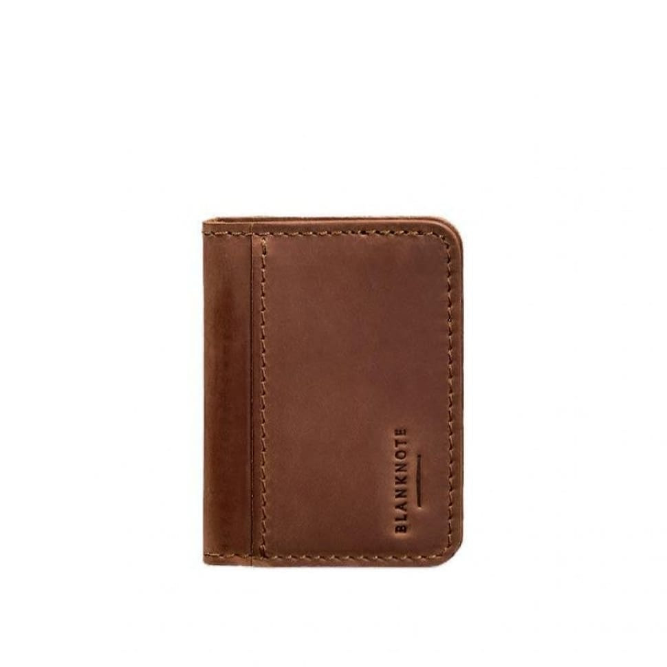 Шкіряна обкладинка для ID-паспорта та прав водія 4.1 світло-коричнева Crazy Horse з гербом