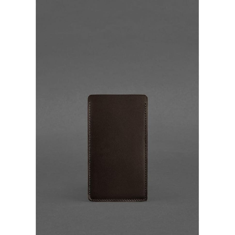 Шкіряний чохол для iPhone 11 Темно-коричневий Краст