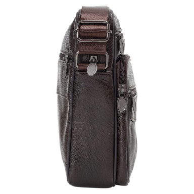 Чоловіча шкіряна сумка через плече BUFFALO BAGS M6106C коричнева