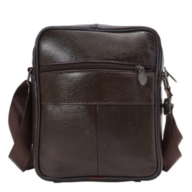 Чоловіча шкіряна сумка через плече BUFFALO BAGS M6106C коричнева